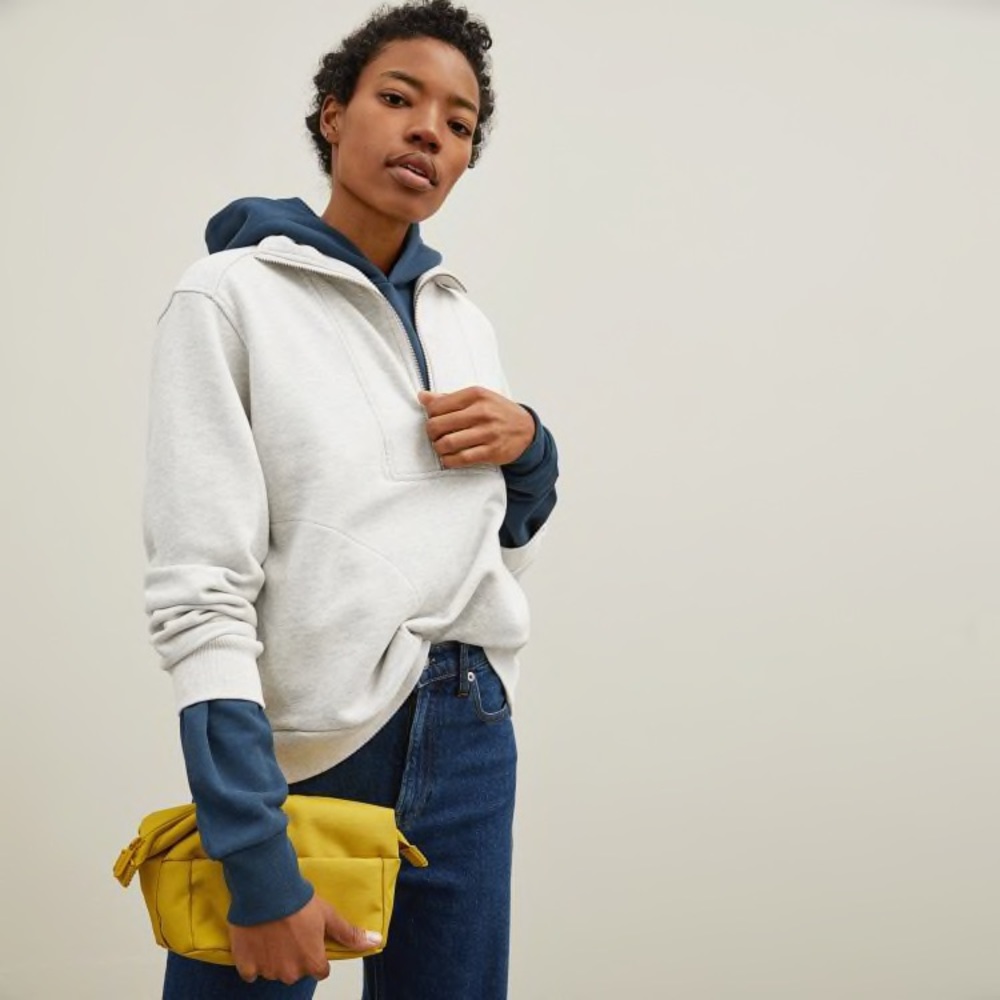 Everlane Track Half Zip, size M